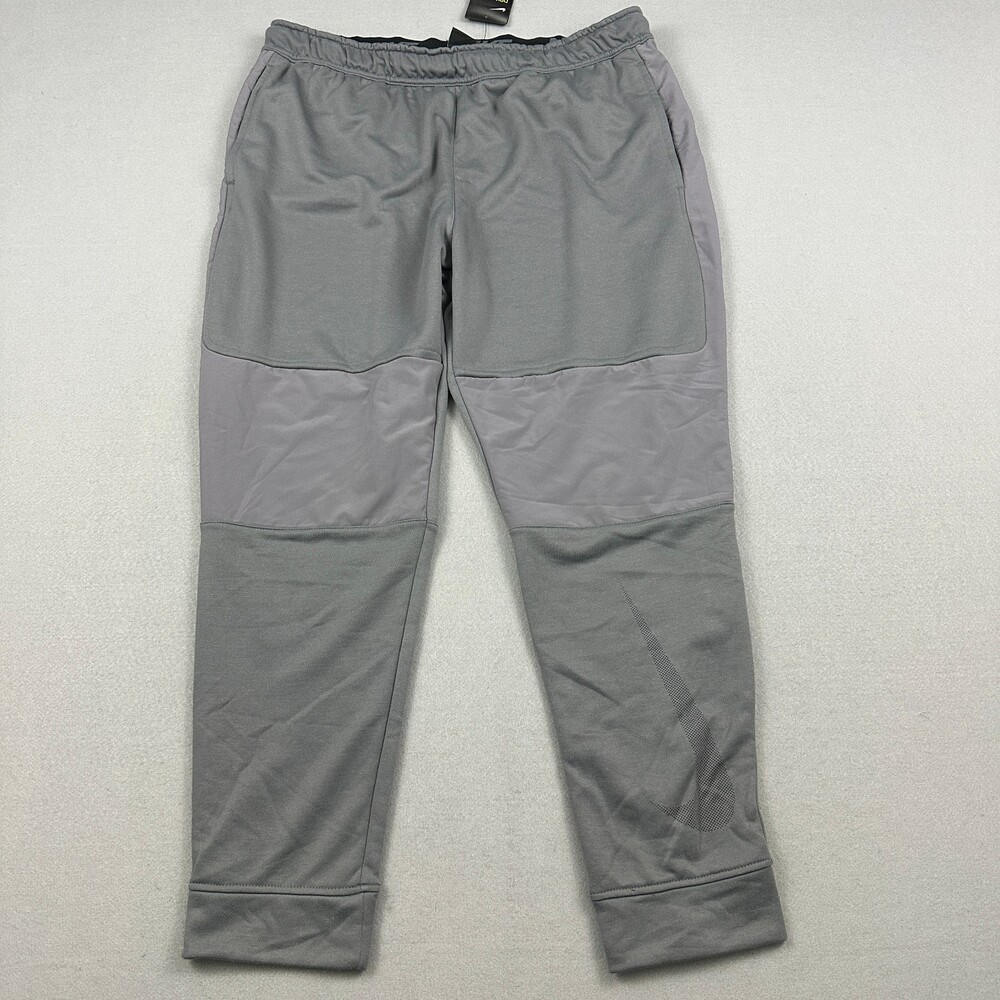 Nike Sweatpants Men 2XL Gray Solid Dri-FIT Project X Tapered Jogger Pants XXL